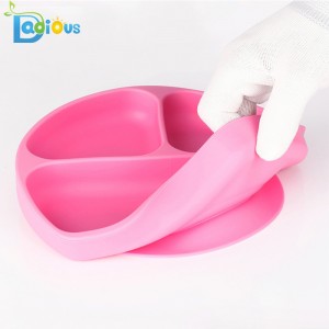 ผลิตภัณฑ์ร้อนลื่นซิลิคอนเด็กวัยหัดเดินแผ่นดูดเด็กที่แข็งแกร่งแผ่นซิลิโคนปลอดสารพิษดูดแผ่น