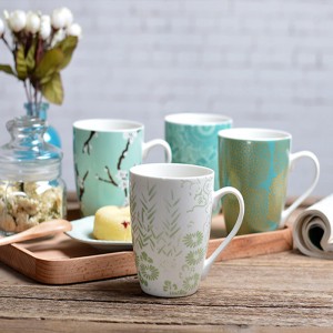 พิมพ์โลโก้สั่งตัดสีขาว 100เปอร์เซ็นต์เมลามีนถ้วยกาแฟออกแบบใหม่