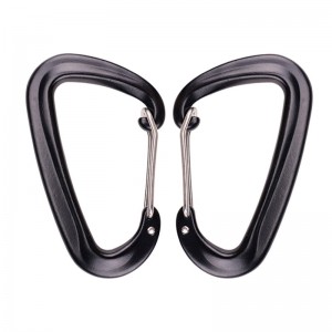 ตะขอกลางแจ้งปีนหน้าผาตั้งแคมป์หลักล็อค carabiner สลักกลางแจ้งด่วนด่วนตกอย่างรวดเร็วอุปกรณ์ความปลอดภัยล็อคละเอียดหลุม D ประเภท ...