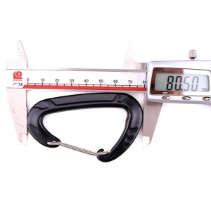 ตะขอกลางแจ้งปีนหน้าผาค่ายหลักล็อคร็อค carabiner กลางแจ้งล็อคด่วนด่วนตกอย่างรวดเร็วอุปกรณ์ความปลอดภัยล็อคละเอียดหลุม D สแตนเลส...