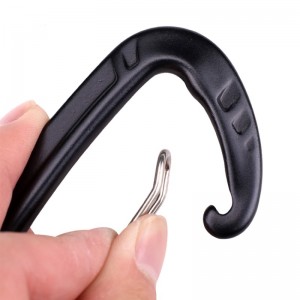 ตะขอกลางแจ้งปีนหน้าผาค่ายหลักล็อคร็อค carabiner กลางแจ้งล็อคด่วนด่วนตกอย่างรวดเร็วอุปกรณ์ความปลอดภัยล็อคละเอียดหลุม D สแตนเลส...