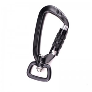 ตะขอกลางแจ้งปีนเขาตั้งแคมป์ carabiner carabiner มัลติฟังก์ชั่ขั้นตอนที่สองหัวเข็มขัดปีนเขาหัวเข็มขัดหัวเข็มขัดกลางแจ้งจับรวดเร็วด...