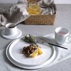 Western New Item Hotel Bone China อาหารเย็น Royal Bone China