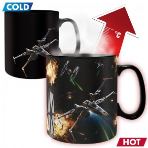 ถ้วยกาแฟแก้วเปลี่ยนสีร้อนถ้วยกาแฟเซรามิค