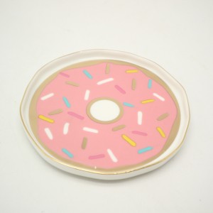 จานเครื่องประดับเซรามิกสาวจานเก็บแหวนเครื่องประดับจานเซรามิคแหวนทอง