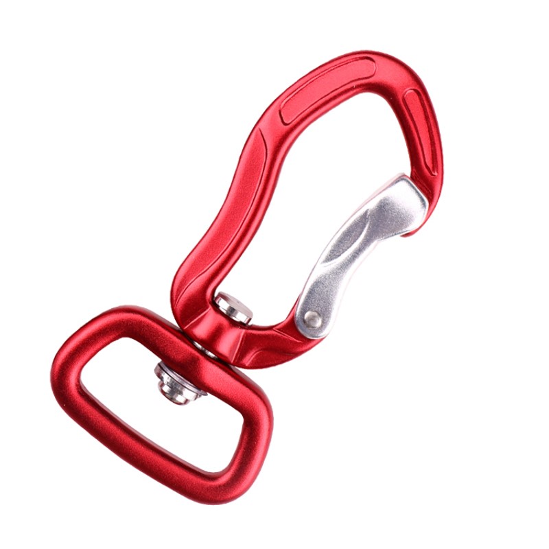 ตะขอกลางแจ้งปีนเขาตั้งแคมป์หลักล็อคสแตนเลสสปริงก้าน carabiner มัลติฟังก์ชั่ carabiner กลางแจ้งด่วนจับด่วนตกอย่างรวดเร็วอุปกรณ์ความปลอดภัยล็อคด้วยตะขอสัตว์คลิปสุนัขคลิปการบินอลูมิเนียม