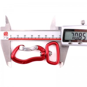 ตะขอกลางแจ้งปีนเขาตั้งแคมป์หลักล็อคสแตนเลสสปริงก้าน carabiner มัลติฟังก์ชั่ carabiner กลางแจ้งด่วนจับด่วนตกอย่างรวดเร็วอุปกรณ์ควา...