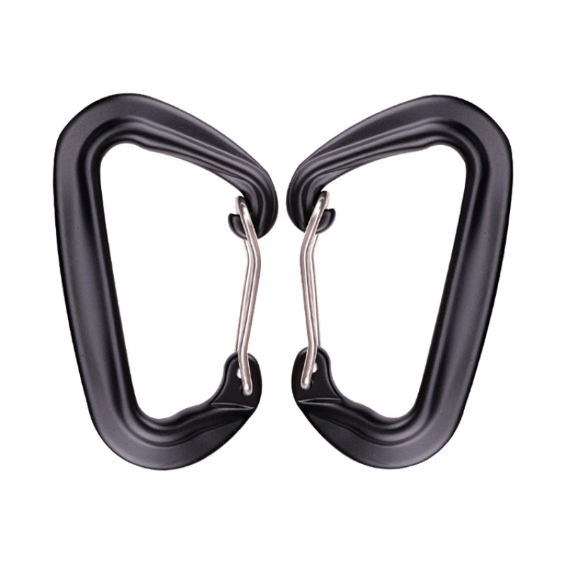 ตะขอกลางแจ้งปีนหน้าผาตั้งแคมป์หลักล็อค c arabiner มัลติฟังก์ชั่ carabiner carabiner กลางแจ้งด่วนจับตกอย่างรวดเร็วอุปกรณ์ความปลอดภัยล็อคละเอียดหลุม d-shape ลวดเหล็กหัวเข็มขัดล็อคหลักการบินอลูมิเนียม