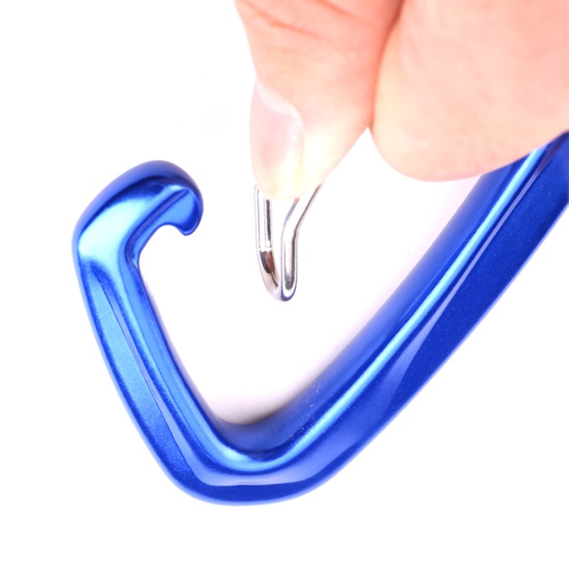 กลางแจ้งตะขอปีนหน้าผาหลักล็อค c arabiner มัลติฟังก์ชั่ carabiner carabiner กลางแจ้งด่วนจับตกอย่างรวดเร็วอุปกรณ์ความปลอดภัยล็อคละเอียดหลุม d-shape ลวดเหล็กหัวเข็มขัดล็อคหลักการบินอลูมิเนียม