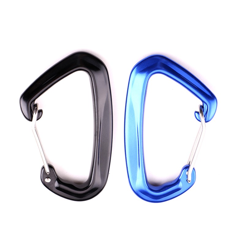 กลางแจ้งตะขอปีนหน้าผาหลักล็อค c arabiner มัลติฟังก์ชั่ carabiner carabiner กลางแจ้งด่วนจับตกอย่างรวดเร็วอุปกรณ์ความปลอดภัยล็อคละเอียดหลุม d-shape ลวดเหล็กหัวเข็มขัดล็อคหลักการบินอลูมิเนียม