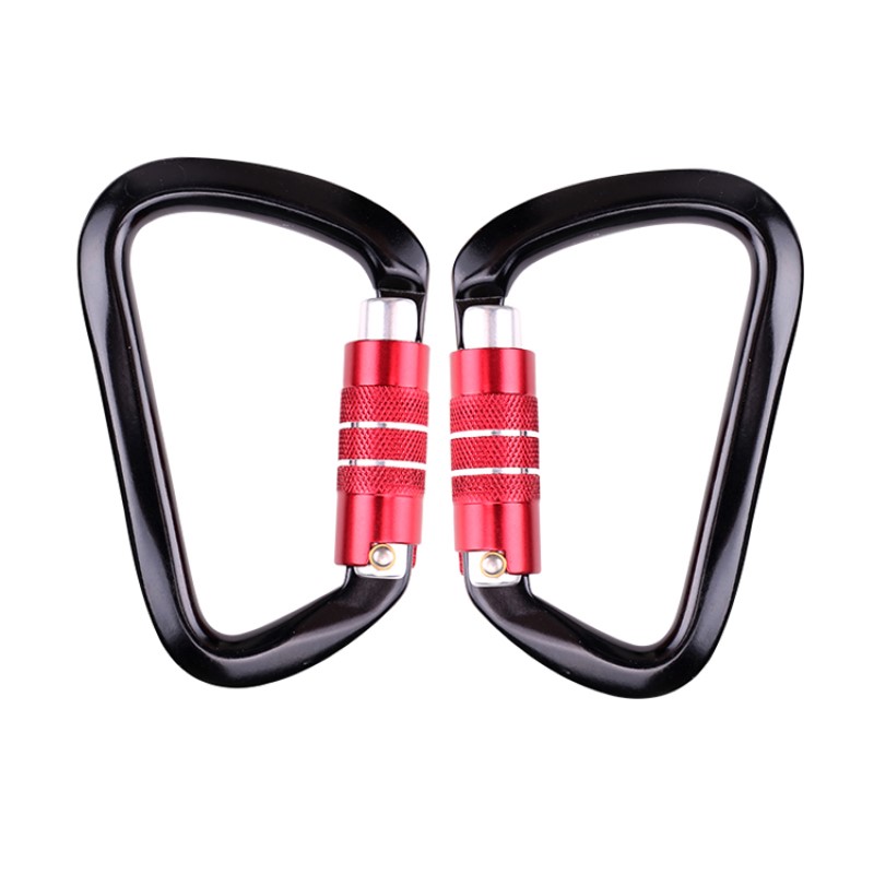 ตะขอกลางแจ้งปีนหน้าผาตั้งแคมป์หลักล็อค c arabiner มัลติฟังก์ชั่นอ่อนนุช carabiner กลางแจ้งด่วนจับตกอย่างรวดเร็วอุปกรณ์ความปลอดภัยล็อคละเอียดหลุม d- ประเภทลวดล็อคล็อคหลักการบินอลูมิเนียม