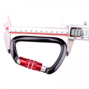 ตะขอกลางแจ้งปีนหน้าผาตั้งแคมป์หลักล็อค c arabiner มัลติฟังก์ชั่นอ่อนนุช carabiner กลางแจ้งด่วนจับตกอย่างรวดเร็วอุปกรณ์ความปลอดภัยล...