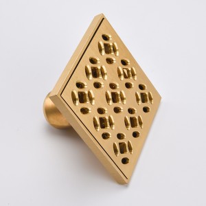 ห้องซักผ้าชั้นทองเหลืองห้องอาบน้ำฝักบัวท่อระบายน้ำตะแกรงปิดผนึก