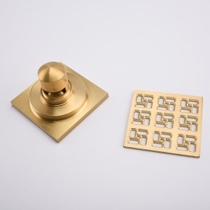 ช่องระบายน้ำฝักบัวแบบตื้นบนพื้นคอนกรีต