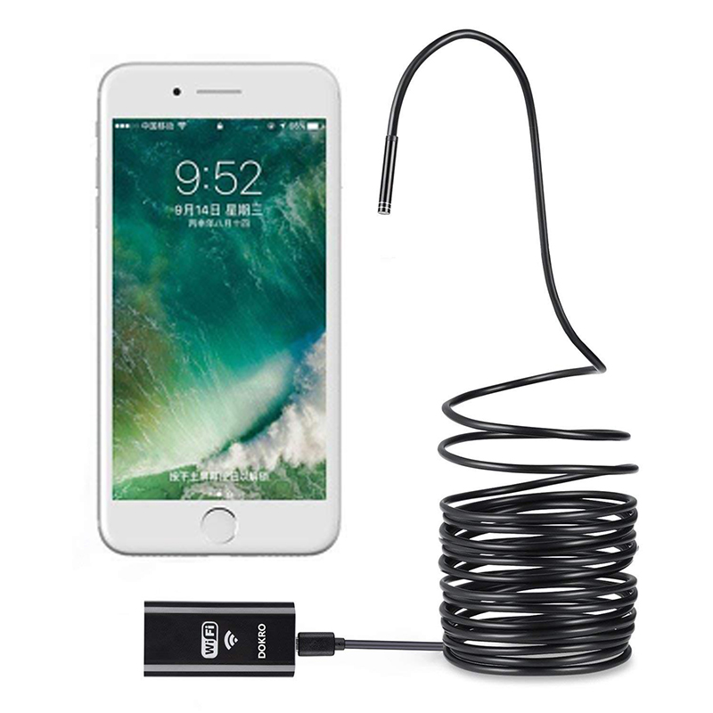 Wireless Endoscope 2.0 Megapixels HD WiFi Borescope ไมโครอินเตอร์เฟสการตรวจสอบกันน้ำงู Camerafor Android, iOS และ Windows, iPhone, Samsung, แท็บเล็ต, Mac