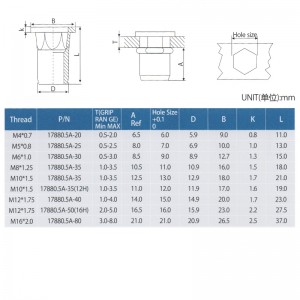 หัวแบนหกเหลี่ยมครึ่งตัว