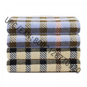 JMD สิ่งทอในห้องน้ำชุดผ้าขนหนู 4 ชิ้นลายสก๊อตสไตล์อังกฤษ Jacquard ผ้าขนหนู, ผ้าขนหนูอาบน้ำขนาดใหญ่ผ้าฝ้าย 100%, ผ้าขนหนูอาบน้ำสระว่...
