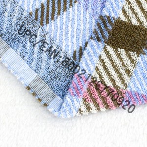 JMD สิ่งทอในห้องน้ำชุดผ้าขนหนู 4 ชิ้นลายสก๊อตสไตล์อังกฤษ Jacquard ผ้าขนหนู, ผ้าขนหนูอาบน้ำขนาดใหญ่ผ้าฝ้าย 100%, ผ้าขนหนูอาบน้ำสระว่...