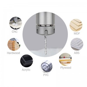 1/8 \"ก้าน Dia. คาร์ไบด์จมูกแบน End Bits 2 มิลลิเมตรตัด Dia CNC R Outer Bits บิตขลุ่ยเกลียวเครื่องมือตัด, 17 มิลลิเมตรตัดความยาวขอบ...