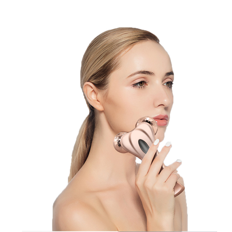 3D Microcurrent Facial Roller, Multifun Face Beauty Roller Body Massage สำหรับการต่อต้านริ้วรอย, ปรับปรุงรูปร่างใบหน้า, โทนสีผิว, ลดริ้วรอยและผิวกระชับสัดส่วน, ผิวเรียบเนียน, ผลิตภัณฑ์ดูแลผิวอย่างมืออาชีพ