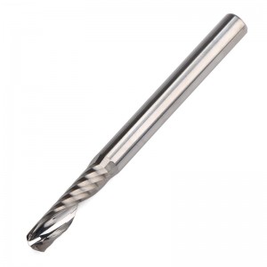 คาร์ไบด์ End Mill ตัด, ขลุ่ยเดี่ยว CNC Milling บิต, 5/32 \"4 มิลลิเมตรก้าน 4 มิลลิเมตรตัด Dia 15 มิลลิเมตรความยาวขลุ่ยความแม่นยำสูงอลูมิเนียมเ...
