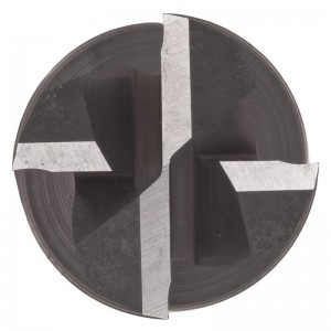 ดอกกัดปลายคาร์ไบด์ไมโครสแควร์, ผิวไม่เคลือบผิว (สดใส), เกลียว 30 องศา, 4 ขลุ่ย, 1.5 \"ความยาวโดยรวม, เส้นผ่านศูนย์กลางการตัด 1/16\", 1/8 \...