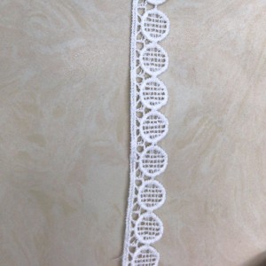 ลูกไม้ผ้าไหมนม # 22 ลูกไม้โพลีเอสเตอร์ / ไนลอนลูกไม้ลูกไม้ผ้าฝ้าย