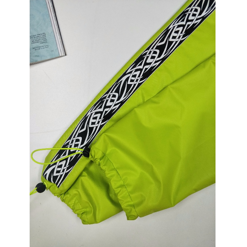 LADIES 'เสื้อแจ็กเก็ตเรืองแสงยาวสีเขียวสำหรับสตรี RLWJ0009