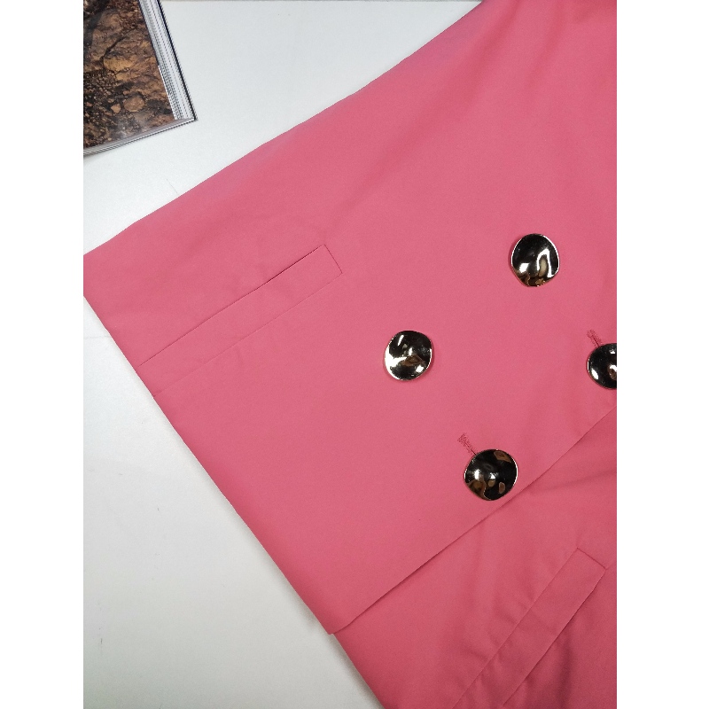 แจ็คเก็ตเทรนดี้สีชมพูสำหรับสุภาพสตรี RLWJ0013
