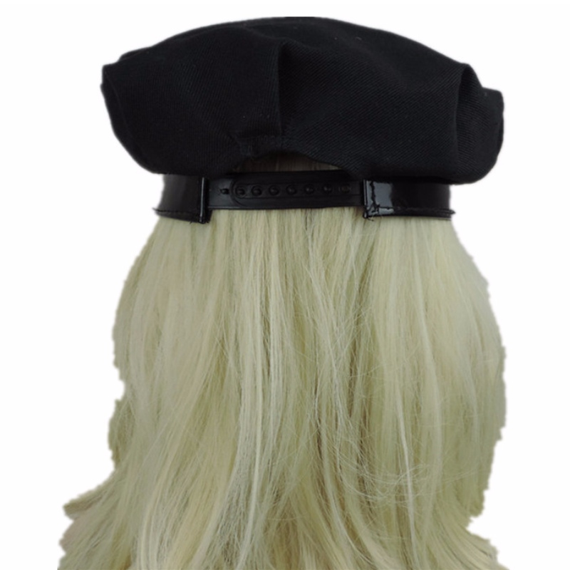 ผู้ผลิตขายหมวกแปดเหลี่ยมสีดำ, หมวกที่มีป้ายหมวกตำรวจที่กำหนดเองทำฮาโลวีนปาร์ตี้เกมหมวก