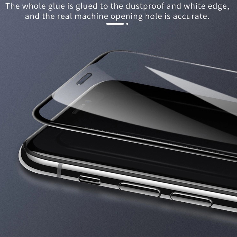 3D แบบเต็มปกกระจกกันรอยหน้าจอสำหรับ Iphone XI / XI MAX 2019