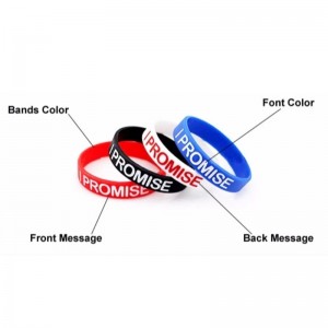 สายรัดข้อมือซิลิโคน