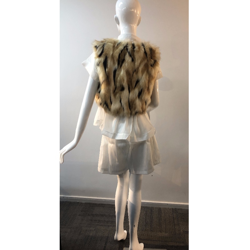 สีขนสั้นของสตรี FUR GILET RLWF0013