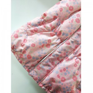 PINK FLOWER-PRINT PUFFER COAT RLCPC0008N ของเด็ก ๆ