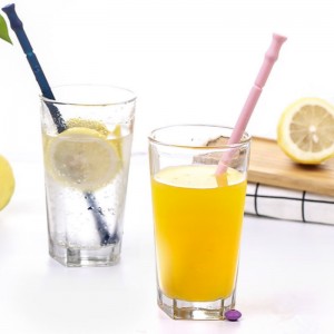 ฟางซิลิโคนพับได้