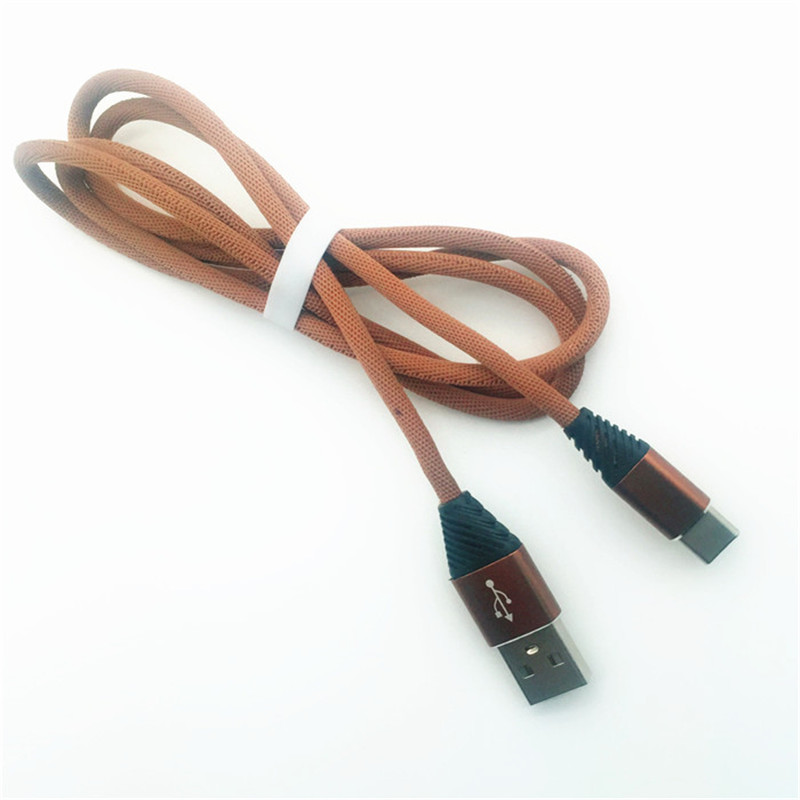KPS-1004CB TYPE C ที่กำหนดเองทอผ้าฝ้าย 1m USB 2.2 ความเร็วสูงชนิดชาร์จ c สาย USB