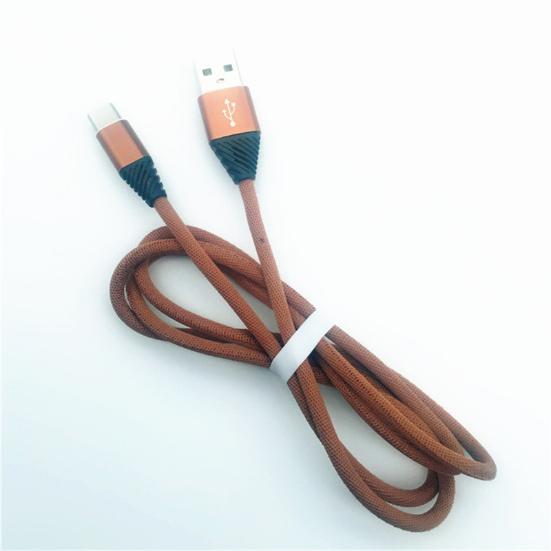 KPS-1004CB TYPE C ที่กำหนดเองทอผ้าฝ้าย 1m USB 2.2 ความเร็วสูงชนิดชาร์จ c สาย USB