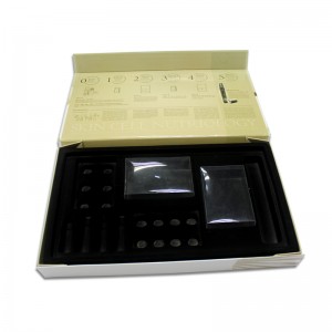 กล่องของขวัญประเภทสมุดที่กำหนดเองสำหรับบรรจุภัณฑ์เครื่องสำอาง