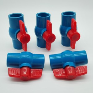 บอลวาล์วแปดเหลี่ยม PVC แรงดันสูงสำหรับดื่มน้ำ