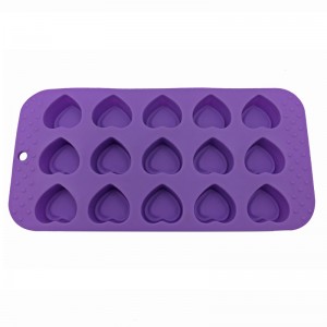 แม่พิมพ์ช็อคโกแลตซิลิโคนรูปหัวใจรักหวาน