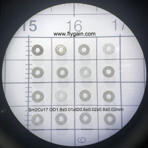 2019 ผู้ผลิตจีนไมโครแม่นยำ SmCo แหวนแม่เหล็กขนาดเล็ก