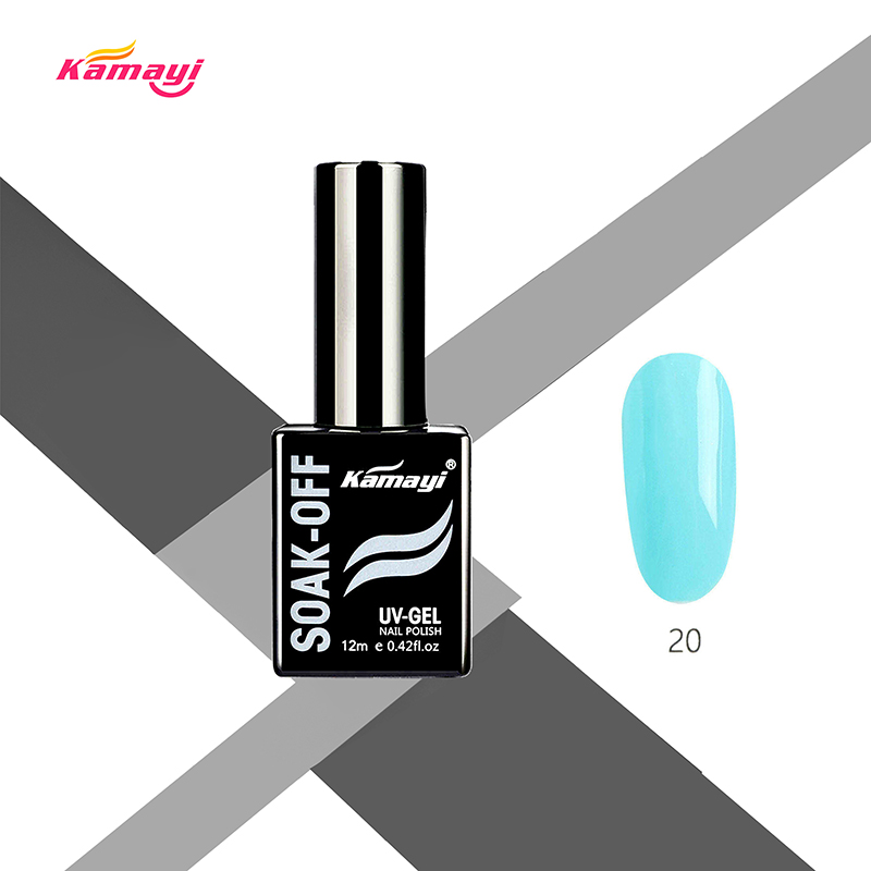 Kamayi Nail Products ตัวอย่างฟรี Uv Gel Nail สีดำขวด 12ml Gel Gel