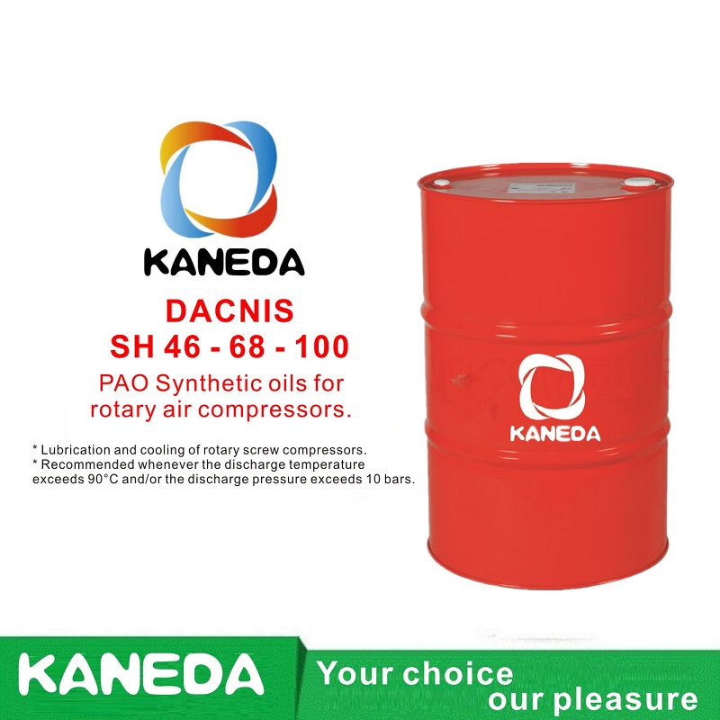 KANEDA DACNIS SH 32-46 - 68 - 100 PAO น้ำมันเครื่องสังเคราะห์สำหรับเครื่องอัดอากาศแบบโรตารี่