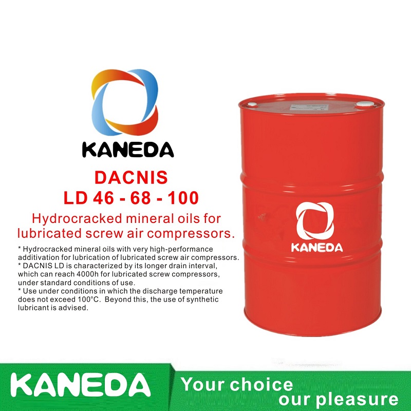 KANEDA DACNIS LD 32 - 46 - 68 น้ำมันแร่ Hydrocracked สำหรับเครื่องอัดอากาศแบบสกรูหล่อลื่น