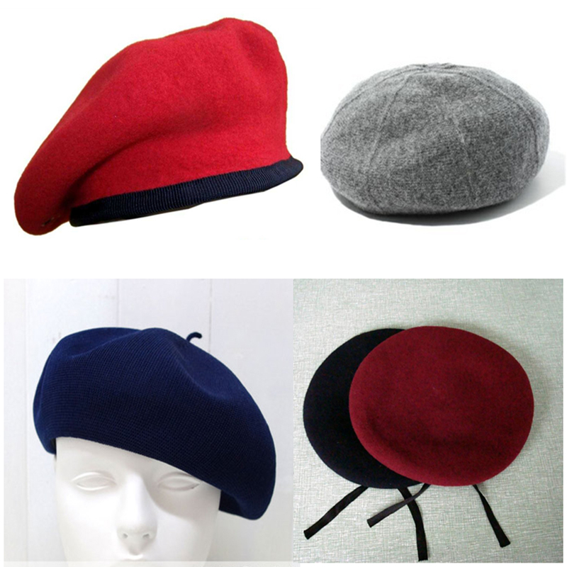 ราคาโรงงานแฟชั่นกองทัพหมวก Beret เครื่องถักแบบวงกลม