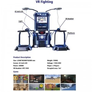 ผู้เล่นหลายคน HTC VR Standing เกมจำลองการยิง \/ มวย \/ กระบี่แบบโต้ตอบ