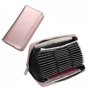 ["กระเป๋าหนัง RFID ที่กำหนดเองกระเป๋าสตางค์ผู้ชายความจุขนาดใหญ่อวัยวะยาวกระเป๋าบัตรเครดิตหลาย"]...