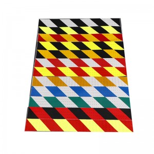 ["ราคาต่ำกันน้ำความเข้มสูงตัวอย่างฟรีความปลอดภัยการจราจรเตือนที่กำหนดเองพิมพ์เทปสะท้อนแสงสีฟ้า"]...