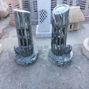 โคมไฟหินงานแกะสลักและประติมากรรมหินธรรมชาติงานฝีมือบริสุทธิ์ที่ไม่ซ้ำใคร