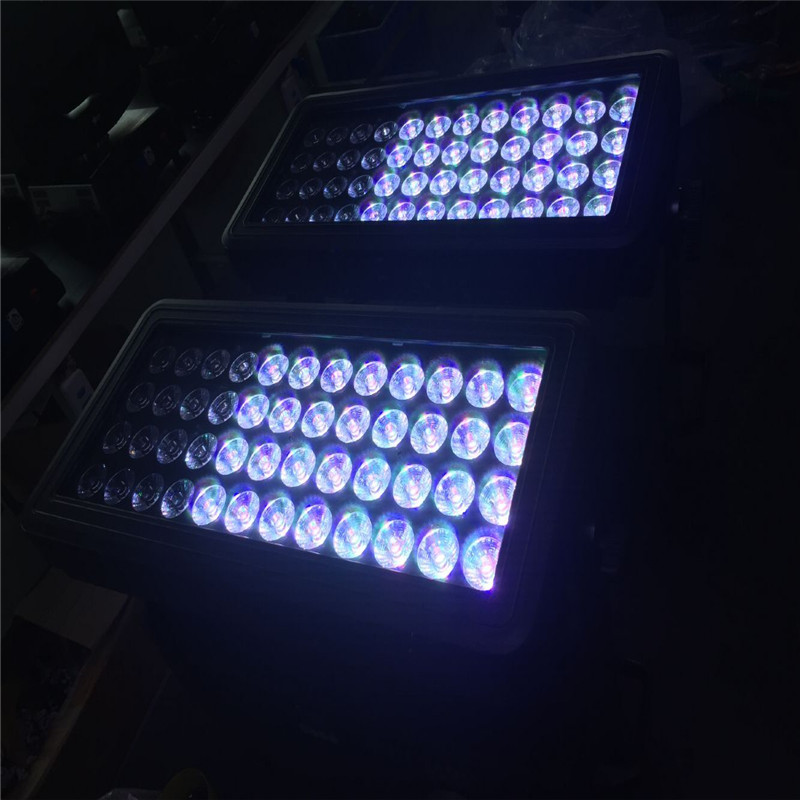 6 ผล 48PCS12W ไฟ LED RGB W ไฟ DMX STROBE FLASH WASH LIGHT WATER-PROOF